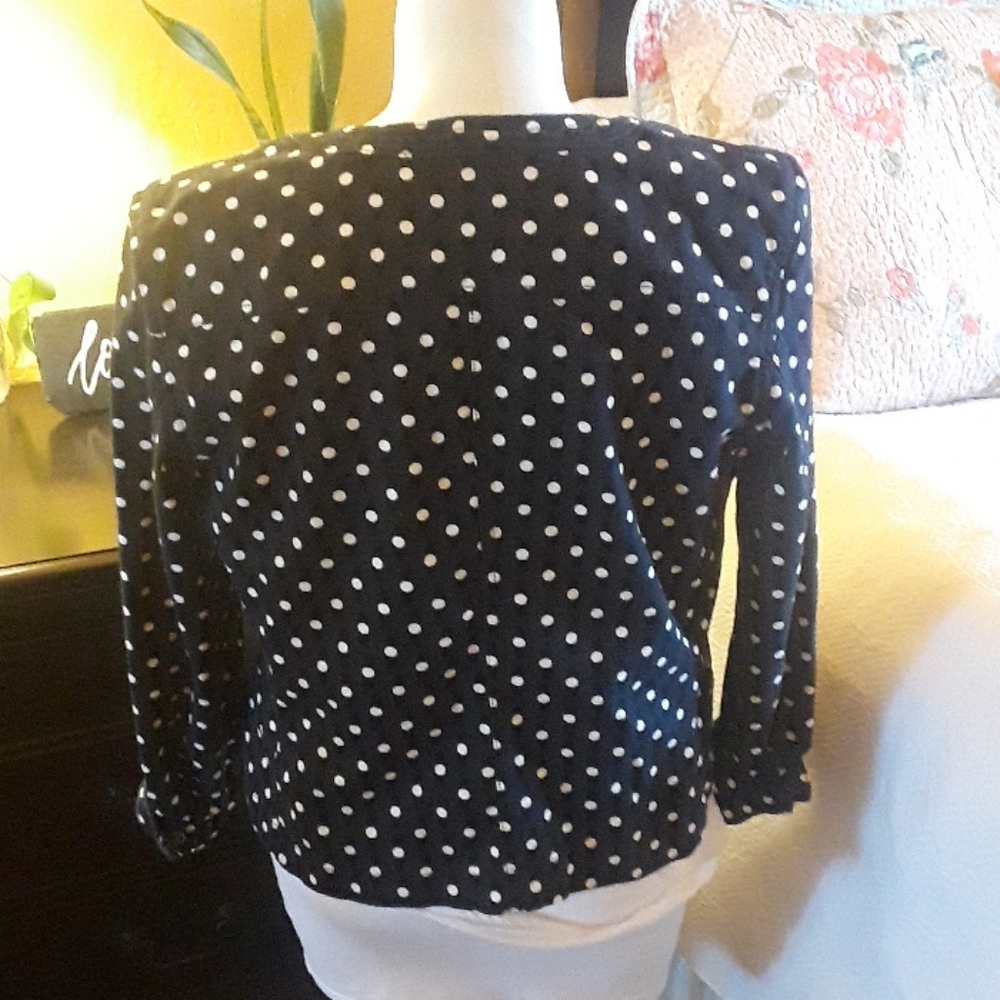 CHAPS polkadot denim jacket - Picture 3 of 7